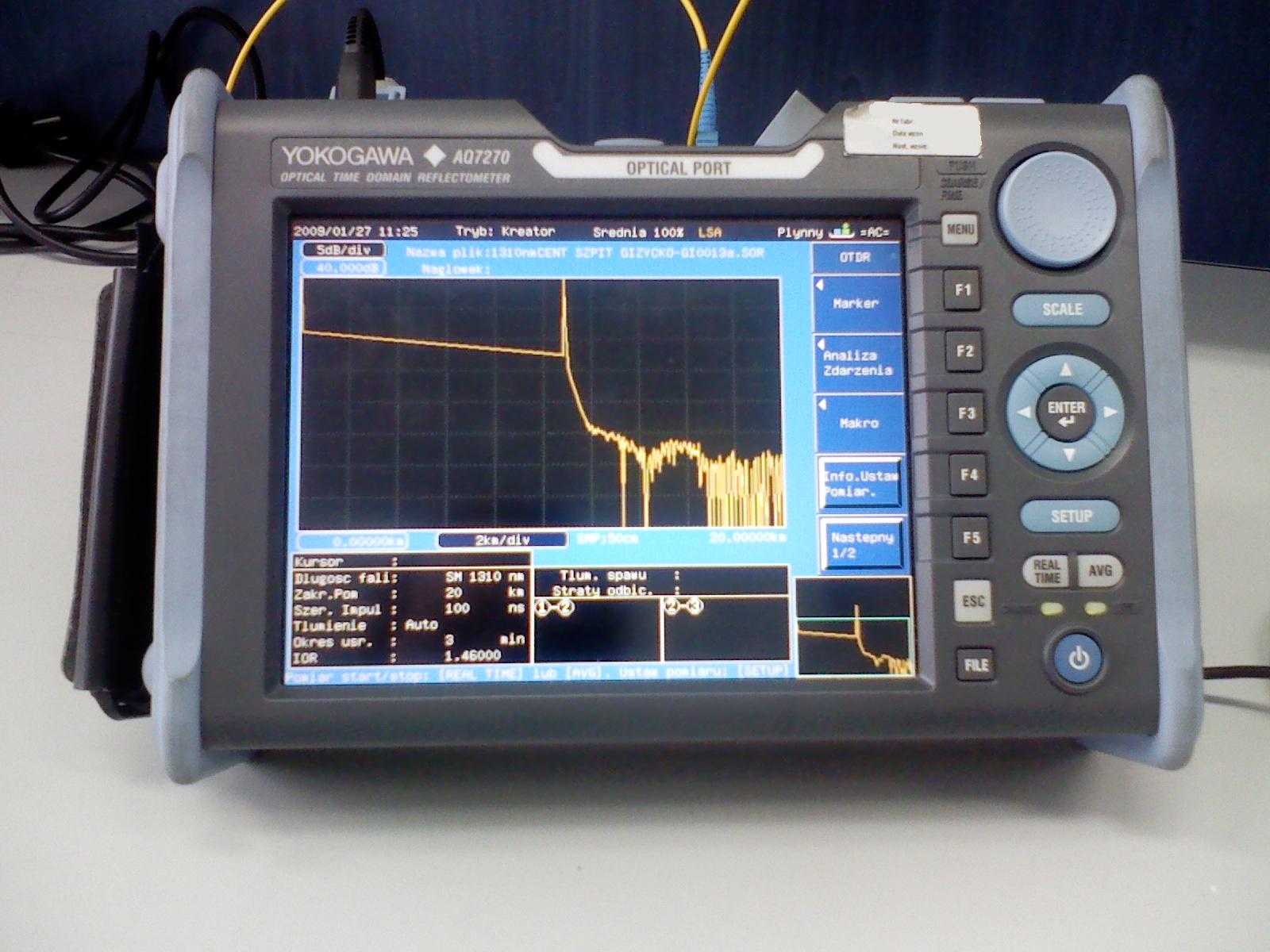 Yokogawa optical time domain reflectometer OTDR